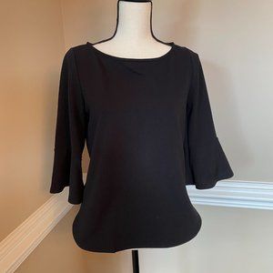 BAR III BELL SLEEVE BLOUSE COLOR BLACK SIZE M